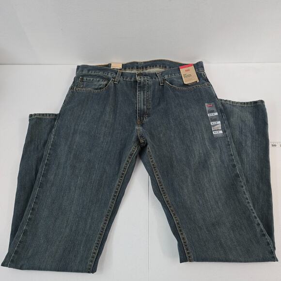 NWT Levi's 559 relaxed straight jeans 36x36 blue denim mens 6140 - Picture 1 of 11